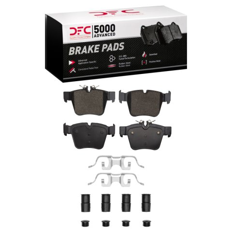 DFC 16-23 Mercedes-Benz GLC250 (South America) Rear 5000 Adv Low Metallic Brake Pads & Hardware Kit