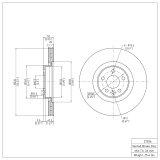 DFC 07-16 Volvo S80/S60 Front Brake Rotor thumbnail 2