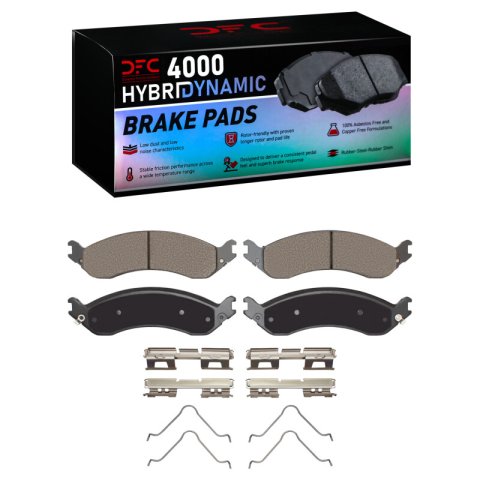 DFC 21-25 Chevrolet Express 3500 Rear 4000 HybriDynamic Brake Pads and Hardware Kit