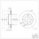 DFC 89-96 Nissan 240SX Front Brake Rotor thumbnail 2