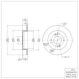 DFC 82-88 Nissan 280ZX Rear Brake Rotor thumbnail 4