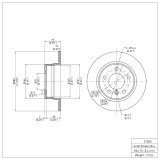 DFC 03-06 BMW Z4 Rear Brake Rotor thumbnail 2