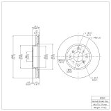 DFC 92-96 Honda Prelude Front Brake Rotor thumbnail 6