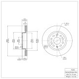 DFC 05-15 Volkswagen Jetta Sedan Front Brake Rotor thumbnail 6