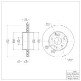 DFC 08-15 Mercedes-Benz SLK250 Front Brake Rotor thumbnail 4