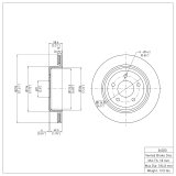 DFC 03-11 Ford Crown Victoria Rear Brake Rotor thumbnail 3