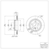 DFC 99-06 BMW 323i Rear Brake Rotor thumbnail 3