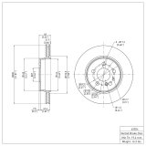 DFC 92-99 Mercedes-Benz 400SE Rear Brake Rotor thumbnail 3