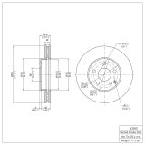 DFC 03-09 Mercedes-Benz E320 Front Brake Rotor thumbnail 2