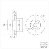DFC 92-97 Subaru SVX Front Brake Rotor thumbnail 2
