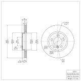 DFC 11-16 Mini Cooper Countryman Front Brake Rotor thumbnail 5