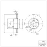 DFC 04-10 BMW 525i (Mexico) Front Brake Rotor thumbnail 4