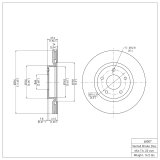 DFC 03-05 Infiniti G35 Front Brake Rotor thumbnail 2
