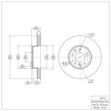 DFC 98-02 Ford Crown Victoria Front Brake Rotor thumbnail 2
