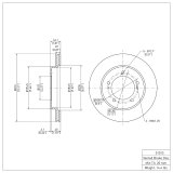 DFC 96-98 Suzuki Sidekick Front Brake Rotor thumbnail 2