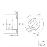 DFC 99-04 Land Rover Discovery Front Brake Rotor thumbnail 4