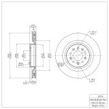 DFC 00-06 Jaguar XKR Front Brake Rotor thumbnail 2