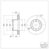 DFC 88-98 Ford F-59 Commercial Stripped Chassis Front/Rear Brake Rotor thumbnail 2