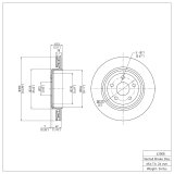 DFC 12-25 Dodge Durango Rear Brake Rotor thumbnail 3