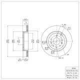 DFC 07-15 Mazda CX-9 Rear Brake Rotor thumbnail 6