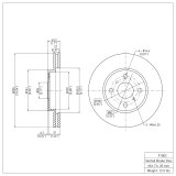 DFC 04-06 Scion XA Front Brake Rotor thumbnail 2