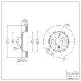 DFC 04-10 BMW 525I (USA/Canada) Rear GeoSPEC Coated Rotor thumbnail 2
