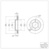 DFC 01-04 Honda Passport Front GeoSPEC Coated Rotor thumbnail 2