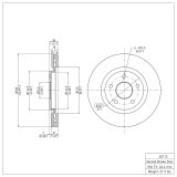 DFC 12-25 Chrysler Voyager Front GeoSPEC Coated Rotor thumbnail 5