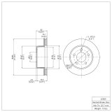 DFC 90-99 Jeep Wrangler Front GeoSPEC Coated Rotor thumbnail 2
