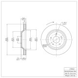 DFC 88-96 Chevrolet Corvette Right Front GeoSPEC Coated Rotor thumbnail 6