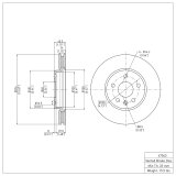 DFC 11-23 Chevrolet Cruze Front GeoSPEC Coated Rotor thumbnail 6