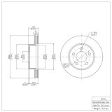 DFC 95-02 Ford Ranger (USA/Canada) Front GeoSPEC Coated Rotor thumbnail 5