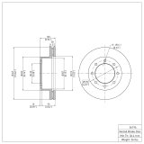 DFC 05-12 Ford F-450 Super Duty Front GeoSPEC Coated Rotor thumbnail 2