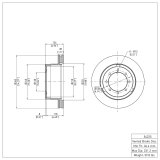 DFC 11-22 Ford F-350 Super Duty 4WD Rear GeoSPEC Coated Rotor thumbnail 2