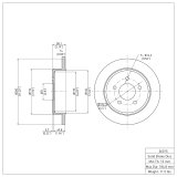 DFC 96-02 Ford Crown Victoria Rear GeoSPEC Coated Rotor thumbnail 5