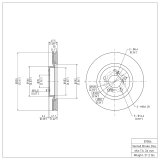 DFC 09-14 Acura TL Front GeoSPEC Coated Rotor thumbnail 2