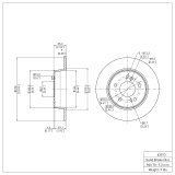 DFC 84-95 Mercedes-Benz E300 Front GeoSPEC Coated Rotor thumbnail 5