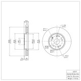 DFC 90-98 Mercedes-Benz SL320 Front GeoSPEC Coated Rotor thumbnail 4