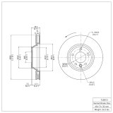 DFC 03-15 Audi Q7 Left Front GeoSPEC Coated Rotor thumbnail 2
