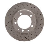 DFC 78-89 Porsche 930 Right Rear Drilled Brake Rotor thumbnail 1
