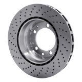DFC 78-89 Porsche 930 Right Rear Drilled Brake Rotor thumbnail 2