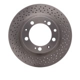 DFC 94-98 Porsche 911 Rear Drilled Brake Rotor thumbnail 1