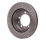 DFC 94-98 Porsche 911 Rear Drilled Brake Rotor thumbnail 3