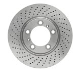 DFC 99-23 Porsche 718 Cayman Left Front Drilled Brake Rotor thumbnail 1