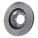 DFC 99-23 Porsche 718 Cayman Left Front Drilled Brake Rotor thumbnail 3
