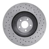 DFC 16-18 Ford Mustang Right Front Drilled Brake Rotor thumbnail 2