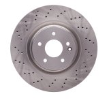 DFC 93-02 Mercedes-Benz SL600 Front Drilled Brake Rotor thumbnail 1