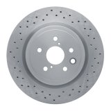 DFC 08-14 Lexus IS F Rear Drilled Brake Rotor thumbnail 1