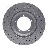 DFC 82-89 Porsche 911 Right Front Drilled GeoSPEC Coated Rotor thumbnail 3