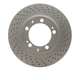 DFC 94-98 Porsche 911 Right Front Drilled GeoSPEC Coated Rotor thumbnail 1